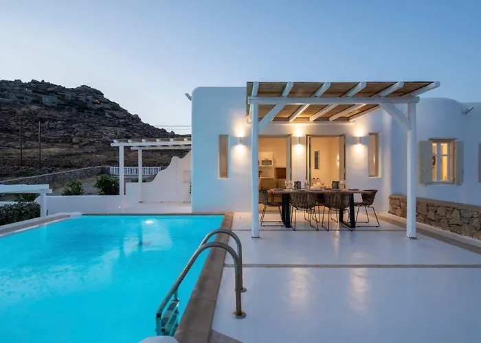 Villa Aegean Blue By Llb - In 500m. Kalafati